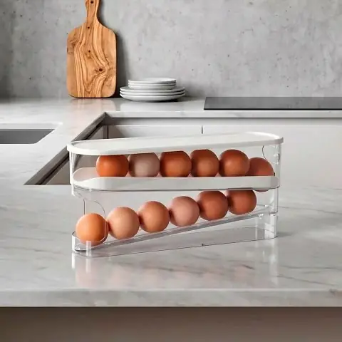 Dispenser dos estantes huevos