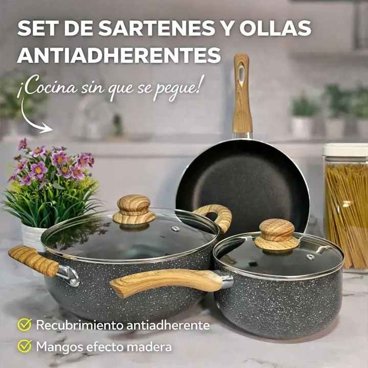 Set de bateria antiadherente