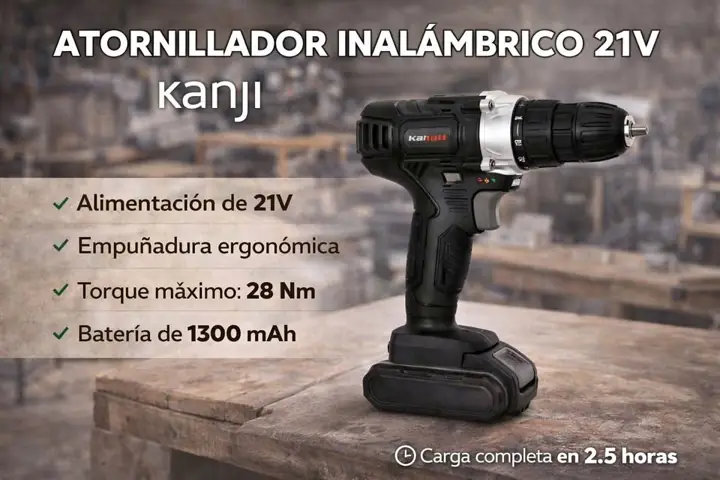 Atornillador inalambrico Kanji