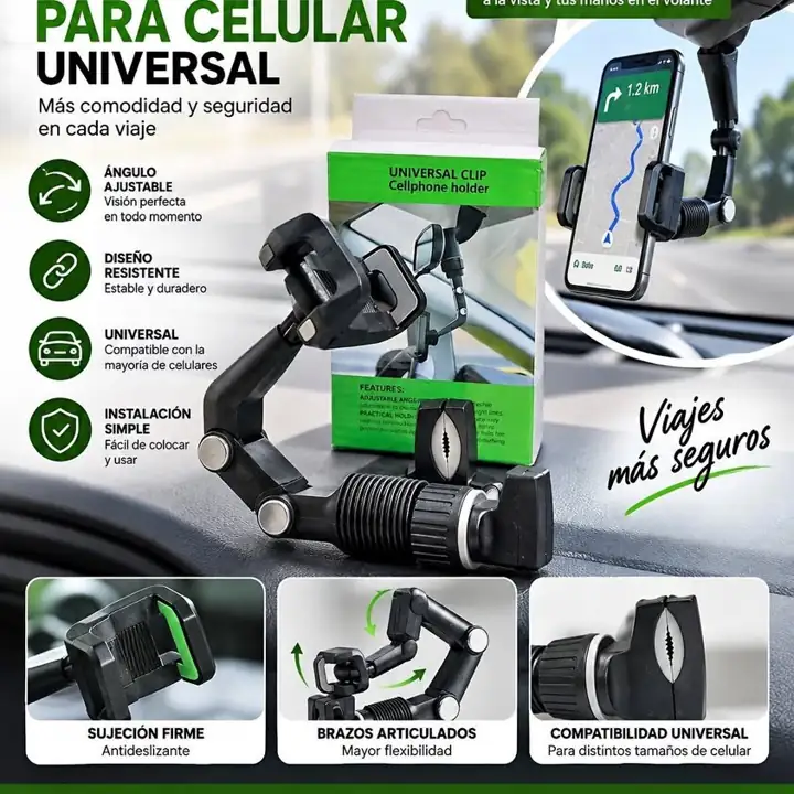 Soporte celular para retrovisor HD-71068