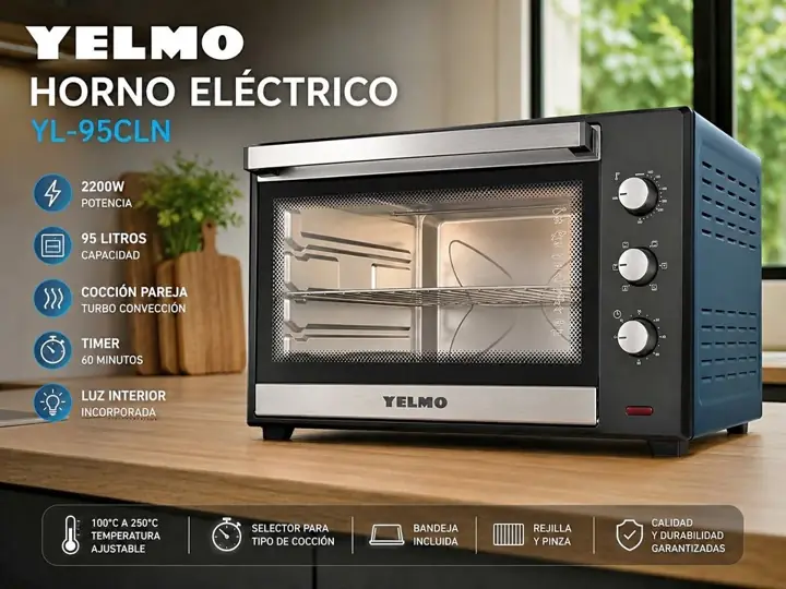 Horno electrico 95 lts yelmo