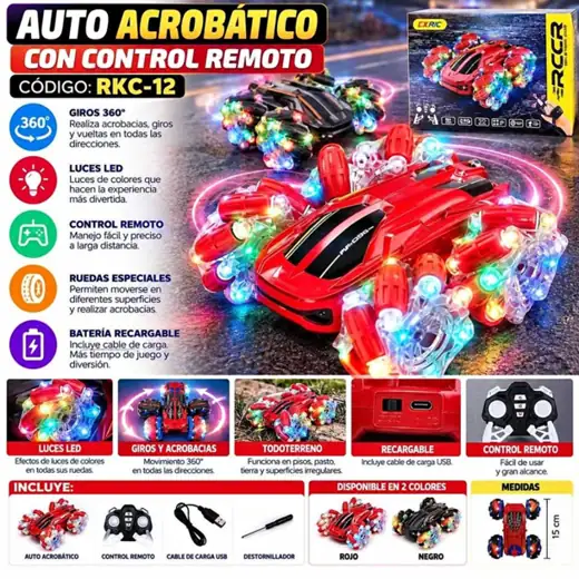 Auto acrobatico con control remoto