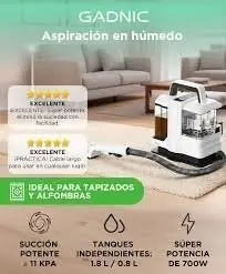Aspiradora ideal para tapizados y alfombras