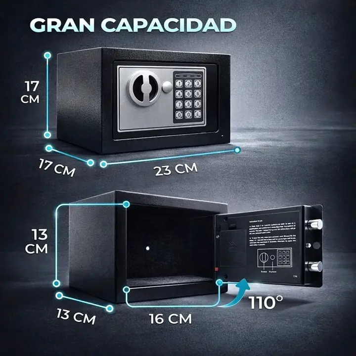 Caja fuerte digital apertura con teclado glob
