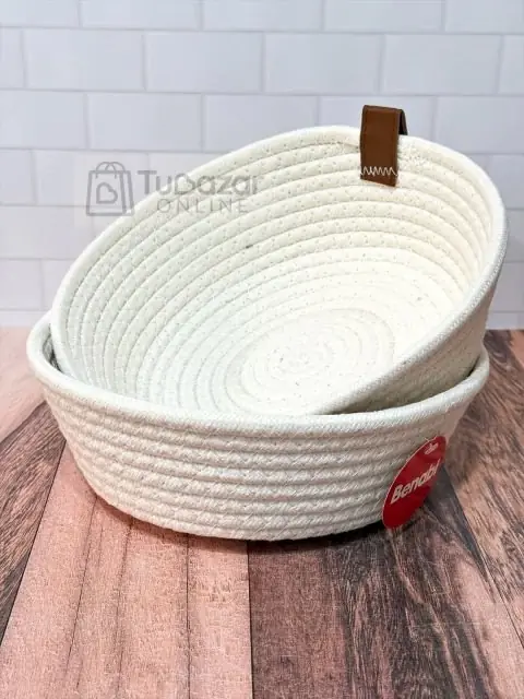Canasta de hilo de algodon