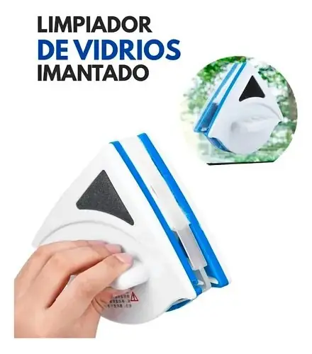Limpiador de vidrios imantado