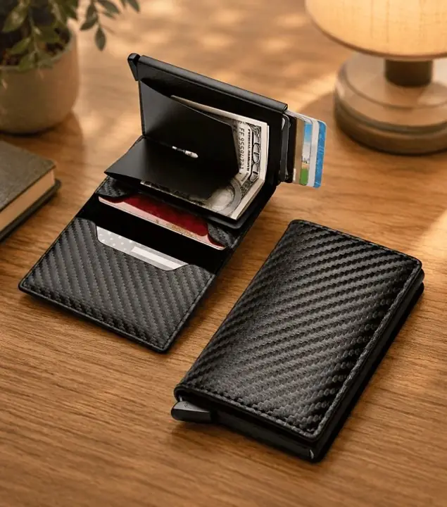 Billetera con proteccion rfid