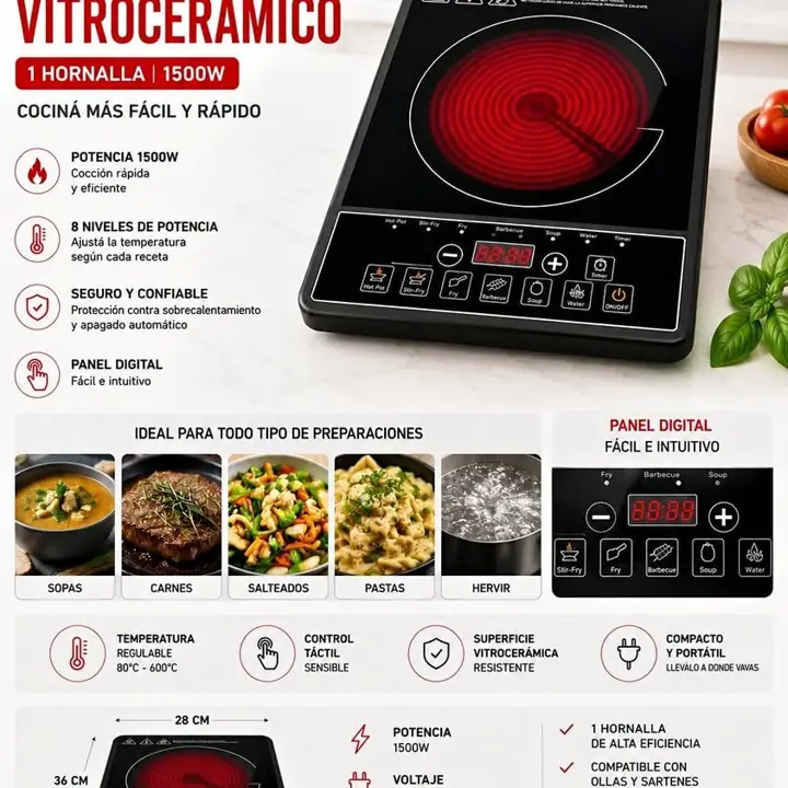 Anafe vitroceramico