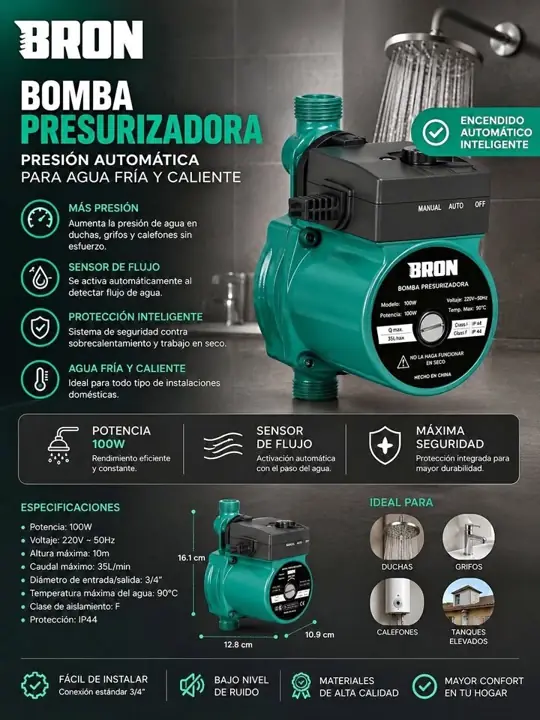 Bomba presurizadora bron