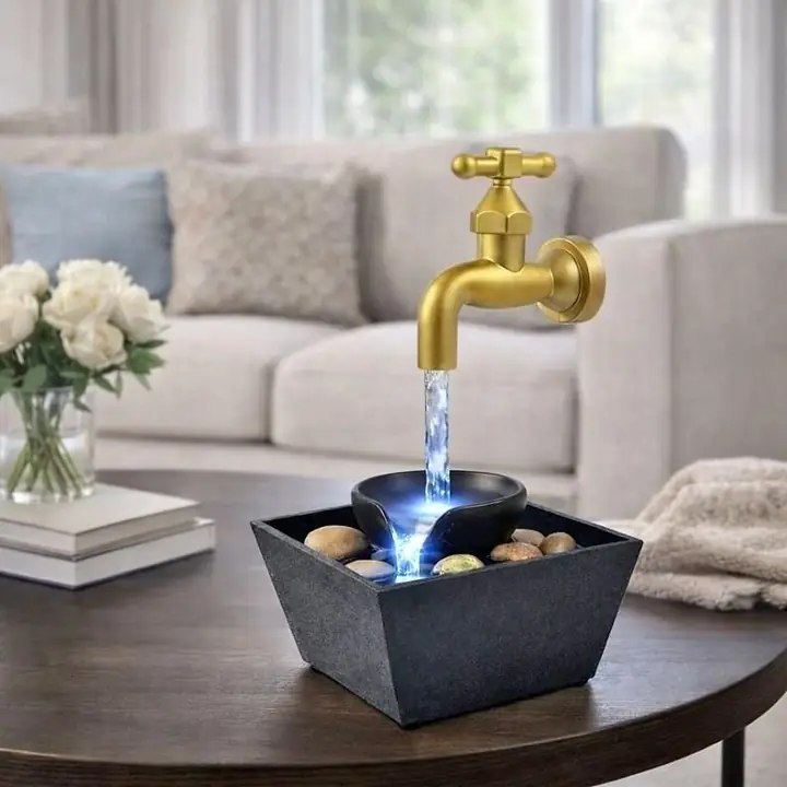 Fuente de agua pausada