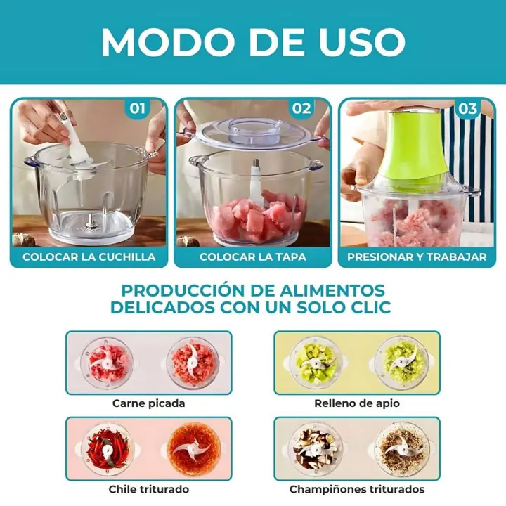 Multiprocesadora electrica 2L