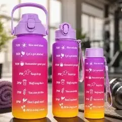 Set X3 botella deportiva