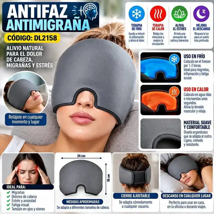 Antifaz antimigraña