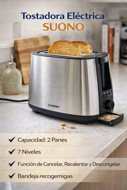 Tostadora electrica suono sin bandeja