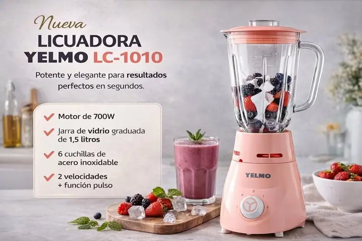 Licuadora electrica 1.5L yelmo