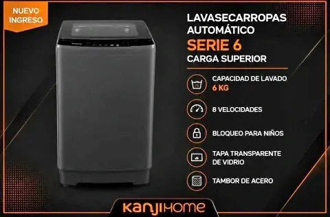 Lavasecarropa automatico capacidad de 6