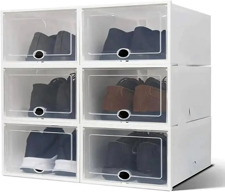 Cajas de zapatos de plastico con tapas