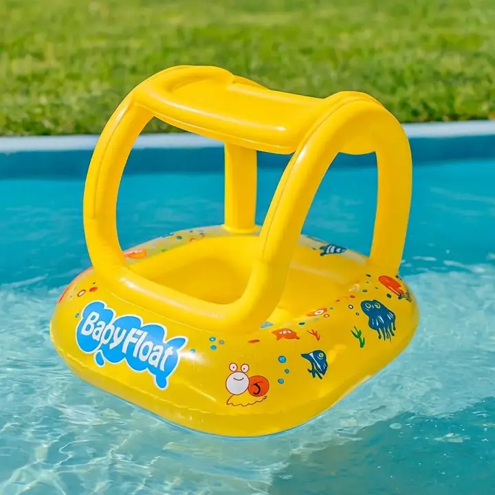 Asiento salvavidas inflable flotador con techito