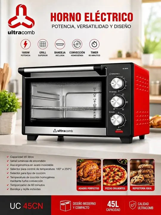 Horno electrico 45 lts Ultracomb