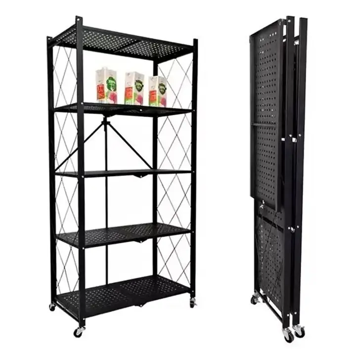 Estante organizador plegable de metal