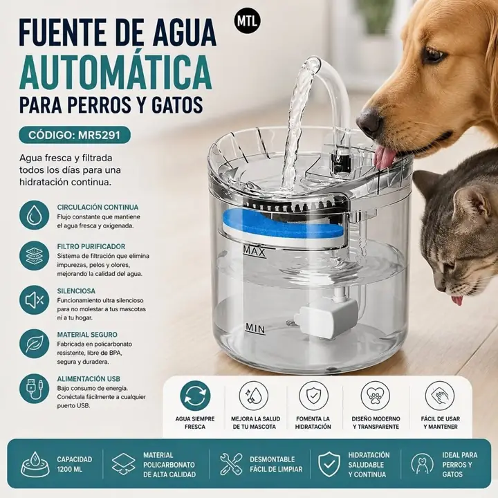 Bebedero para mascotas