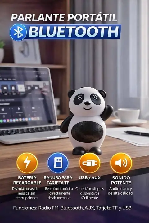 Parlante portatil de panda