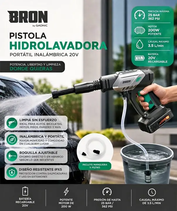 Pistola hidrolavadora