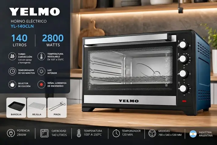 Horno electrico 140LTS yelmo