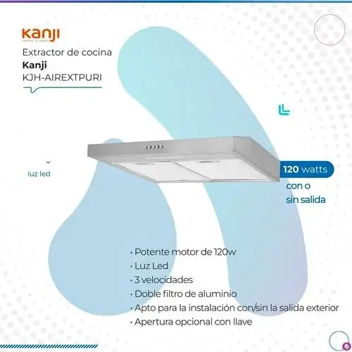 Extractor de cocina Kanji 120WATTS