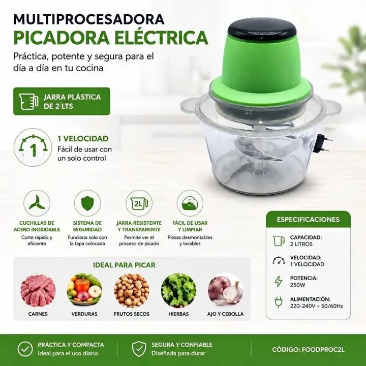 Multiprocesadora picadora