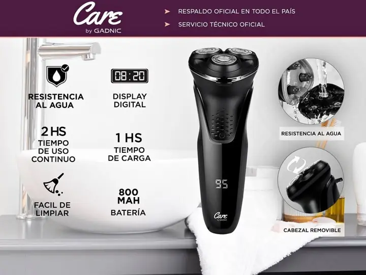 Afeitadora resistente al agua