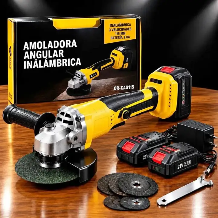 Amoladora angular incluye maletin