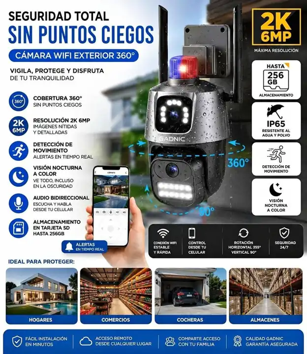 Camara WiFi exterior 360