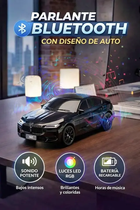 Parlante con diseño de auto