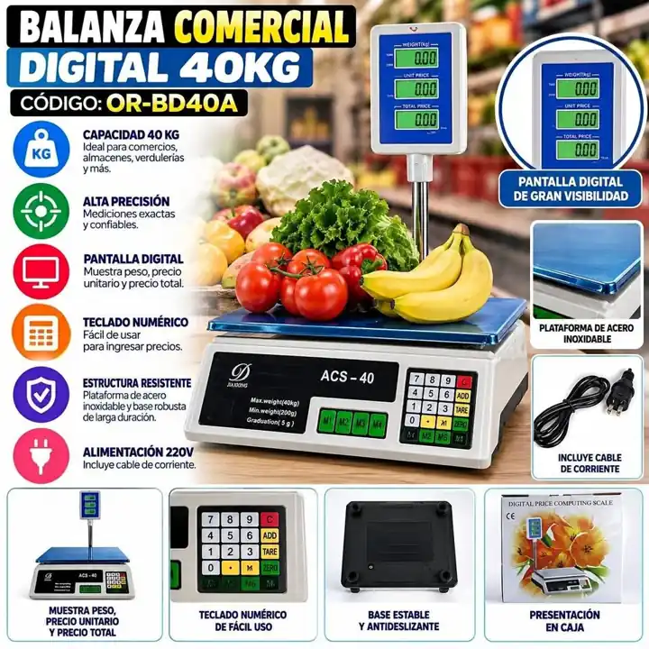 Balanza comercial 40KG