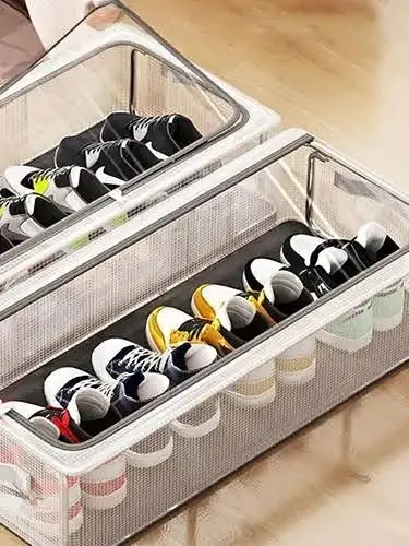 Organizador de zapatos plegable transparente