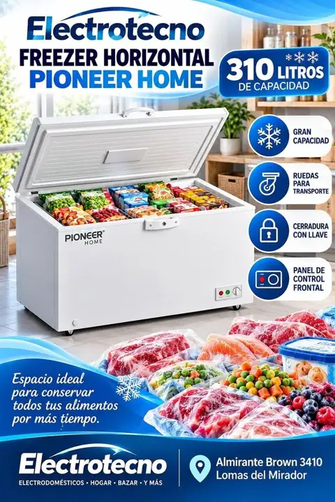 Freezer 310 litros Pioneer home
