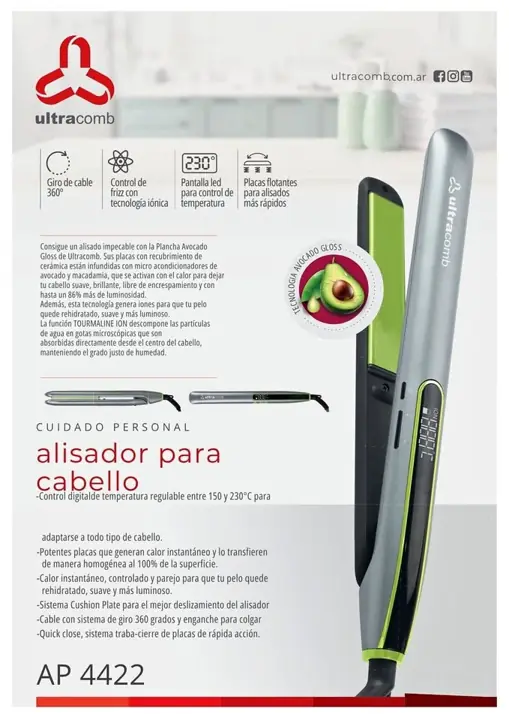 Alisador para cabello