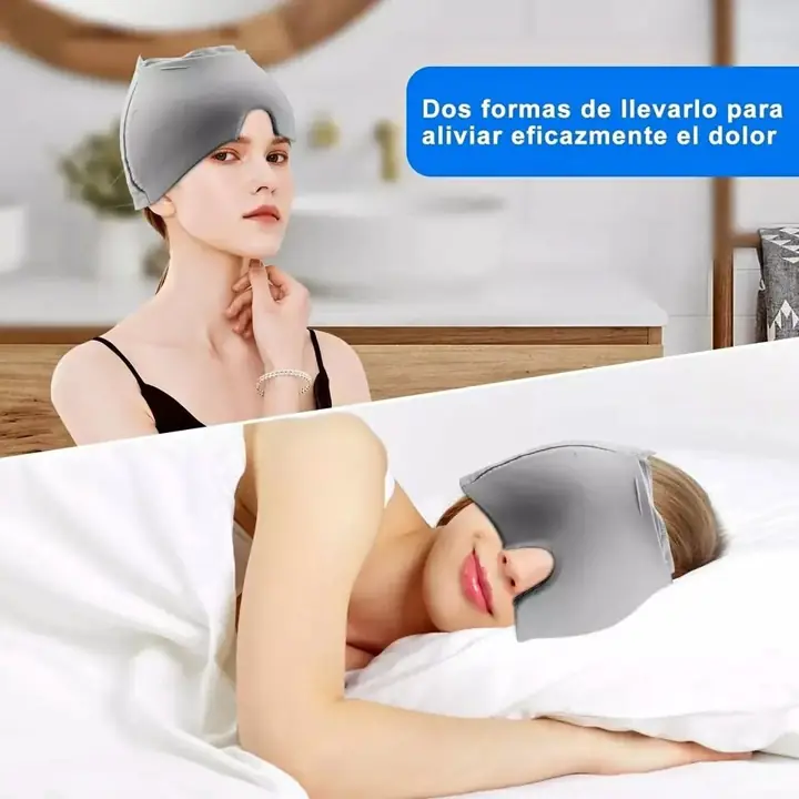 Gorro antifaz para evitar dolor de cabeza