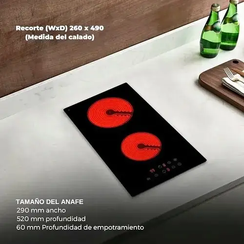 Anafe vitroceramico empotrable