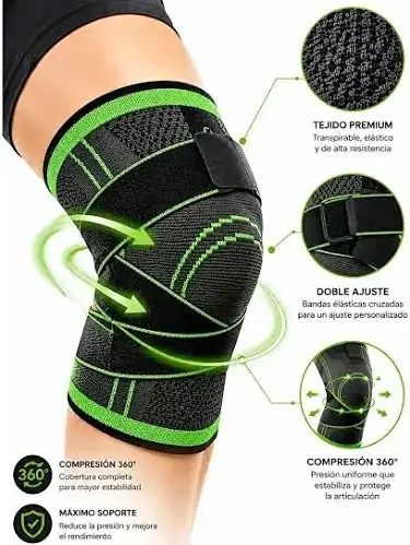 Rodillera elastica ajustable