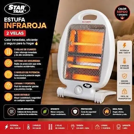 Estufas infrarrojas startrak 2 velas