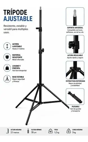 Tripode ajustable extensible