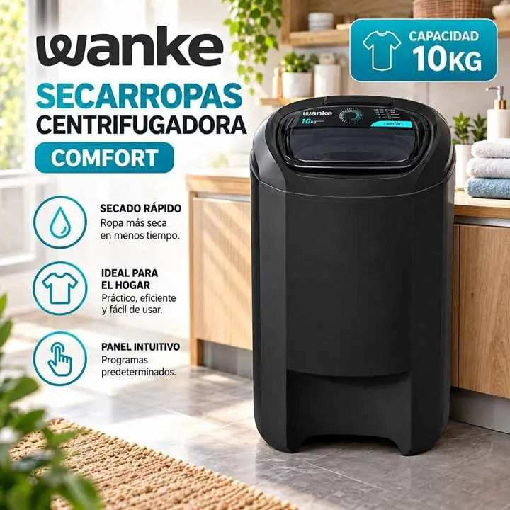 Centrifugadora Wanke capacidad 10KG negro