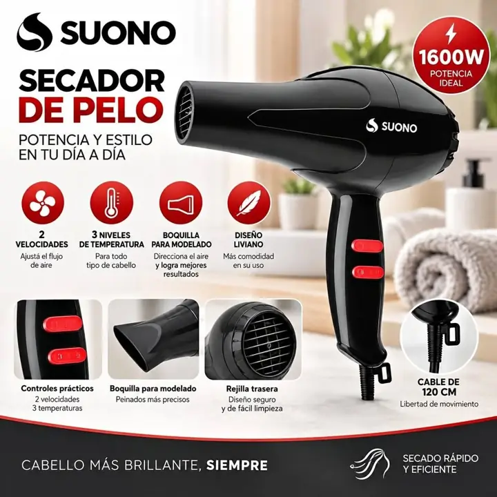 Secador de pelo suono