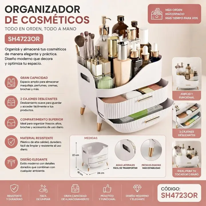Organizador de cosmeticos