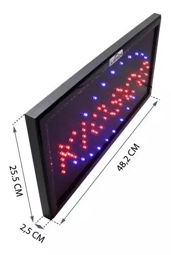 Cartel LED kiosco