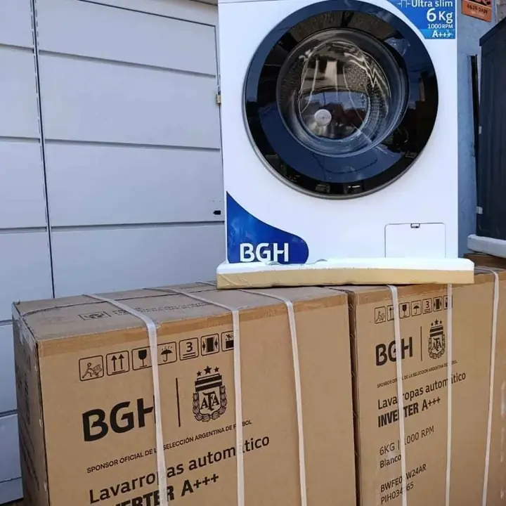 Lavarropas BGH 6KG inverter white. mod: BWFE06W24AR