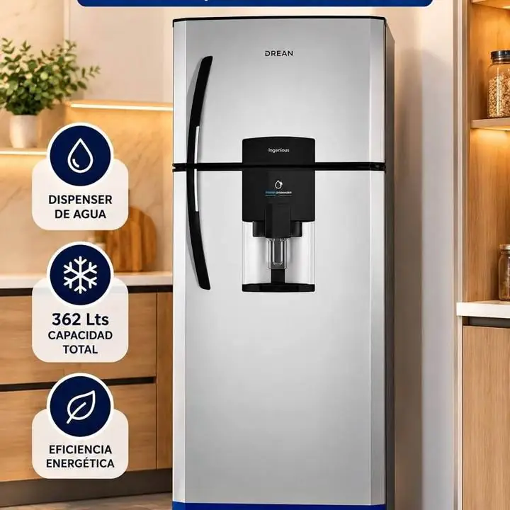 `Entrega inmediata` heladera Drean HDR370F61E 362LTS dark C/dispenser