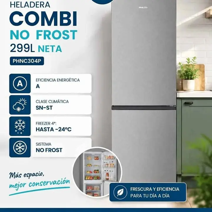 Heladera Philco Combi No Frost 299ltr